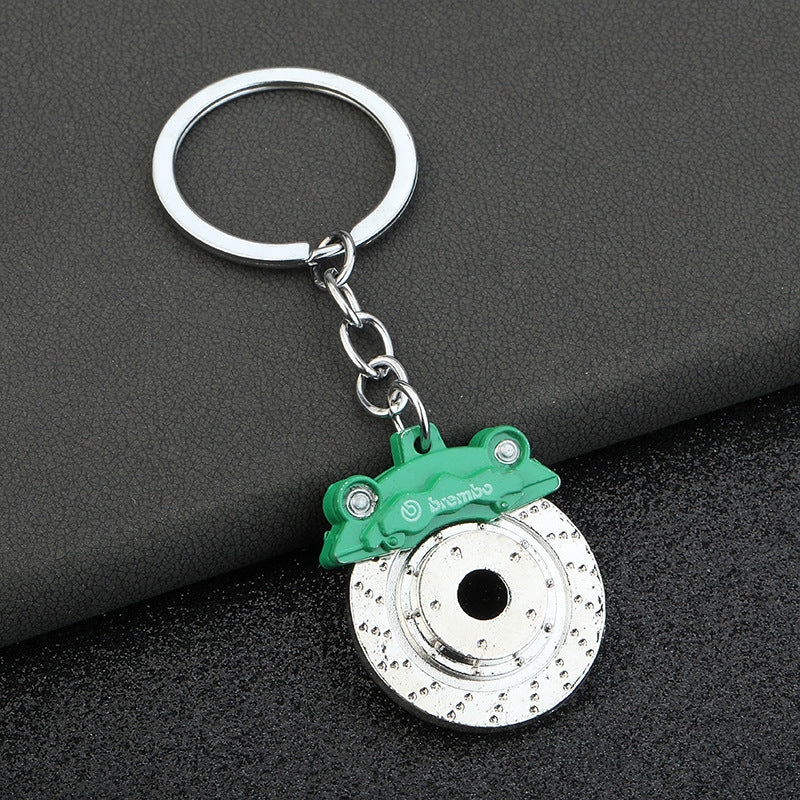 Wholesale Car Brake Pad Metal Swivel Keychain